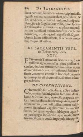 De Sacramentis Veteris Testamenti, Locus XXIV.
