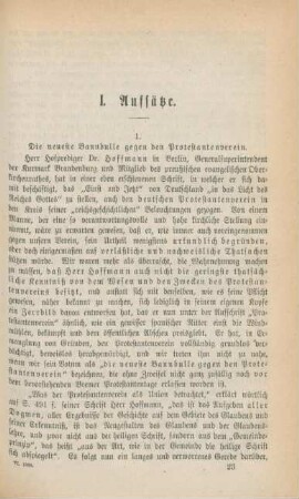 329-334 Die neueste Bannbulle gegen den Protestantismus