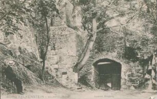 Ansichtskarte: Burg Falkenstein i. Selketal, Harz. Innerer Eingang.