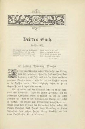 Drittes Buch. 1866-1870