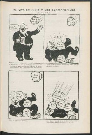El mes de julio y los germanofilos