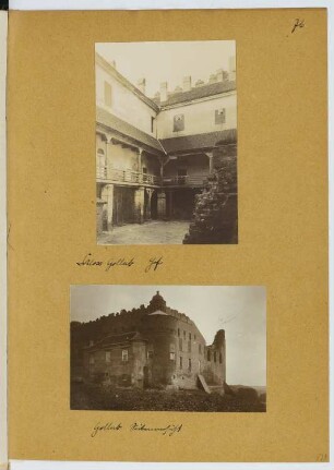 Burg, Gollub: Ansichten (aus: Skizzen- und Fotoalbum 20)