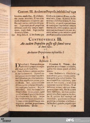Controversia III.