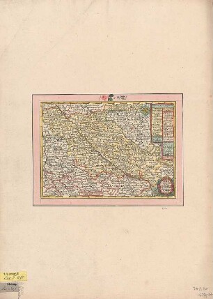 Karte vom Kreis Meißen, ca. 1:500 000, Kupferstich, vor 1745