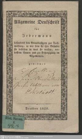 1: Erster oder theoretischer Theil, dem der zweite oder praktische, wenn der erste seinen Zweck erreicht, unvorzüglich nachfolgen und durch Zeichnungen so wohl, als auch durch tabellarische Berechnungen den Inhalt des ersten Theils anschaulich machen soll