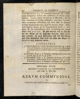 542-552, Sp. 118. De Rerum communione