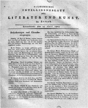 1803-04-23 : 83. Stück
