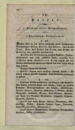 VII. Perser