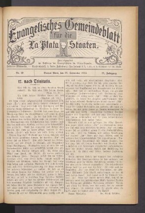 N°. 39. 22. September 1915