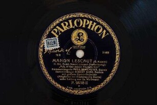 Manon Lescaut : II. Akt, Duett Manon-Lescaut (Fortsetzung): "Ach, in den kalten Räumen hier" / (G. Puccini)