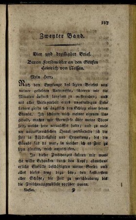 Vier und dreissigster Brief. - Sechs und dreissigster Brief.