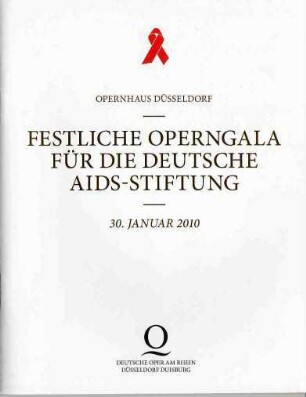 Festliche Operngala für die Deutsche Aids-Stiftung