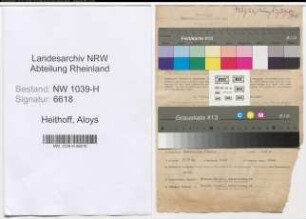 Entnazifizierung Aloys Heithoff , geb. 08.04.1913 (Angestellter)