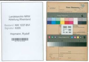 Entnazifizierung Rudolf Hopmann , geb. 03.12.1889 (Teilhaber)