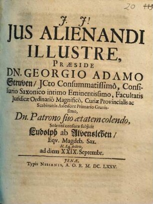 Ius alienandi illustre