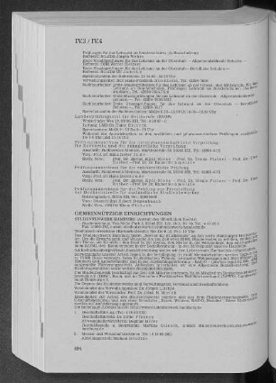 IV.4 Gemeinnützige Einrichtungen