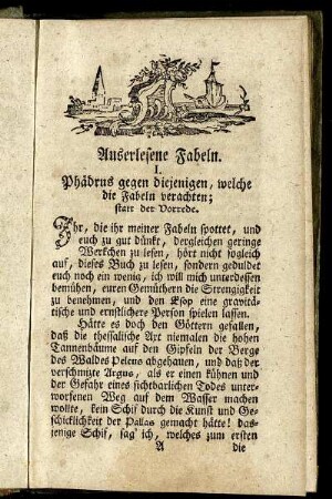 Auserlesene Fabeln.