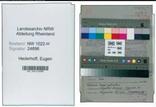 Entnazifizierung Eugen Hederhoff , geb. 21.03.1903 (Schlosser)
