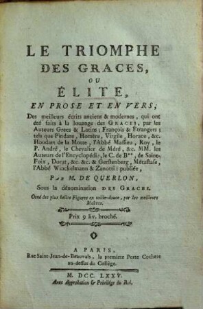 Le triomphe des graces