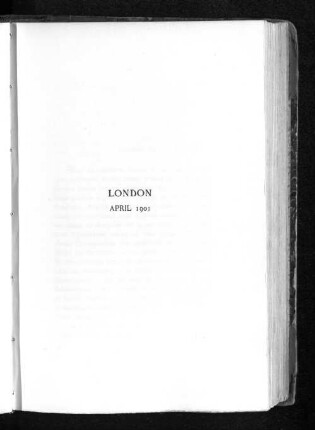London April 1901