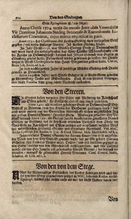 Von den von dem Stege.