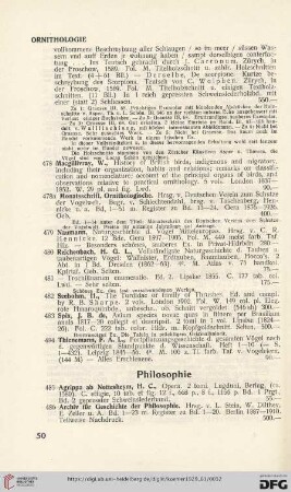 Philosophie (Nr. 485-522)