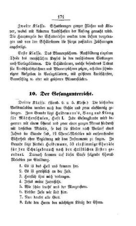 Der Gesangunterricht