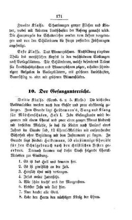 Der Gesangunterricht