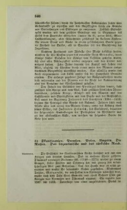 3) Skandinavien. Preußen. Polen. Ungarn. Die Russen. Das byzantinische und das türkische Reich