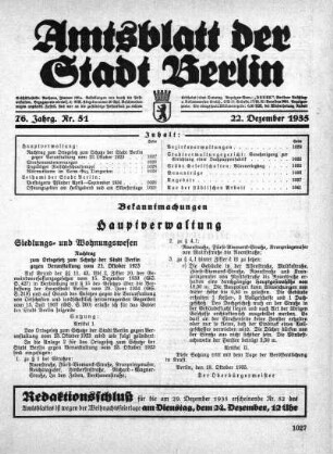 1935,51: Nr. 51, 22. Dezember 1935