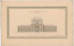 Thiersch, Friedrich von; Leipzig (Sachsen); Reichsgericht - Westfassade (Ansicht)