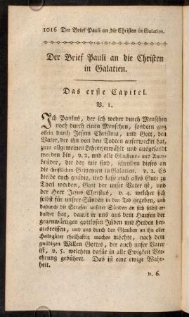 1016-1036, Das erste Capitel - Das dritte Capitel