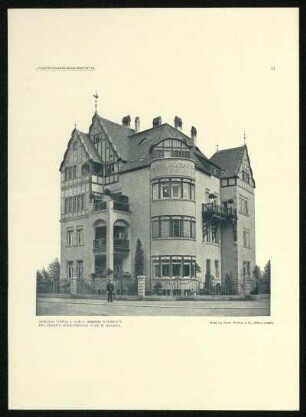 Tafel 21: Wohnhaus des Herrn Concertmeister Petri in Dresden