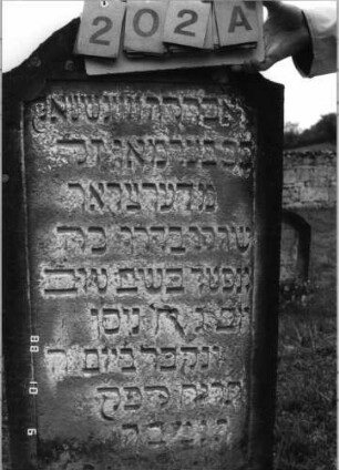 Grabstein 202A (Nachholaufnahme)