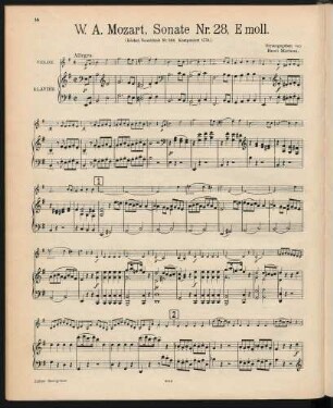 Violine und Klavier[, KV 304]