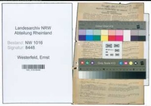 Entnazifizierung Ernst Westerfeld , geb. 02.02.1913 (Kaufm.angest.)