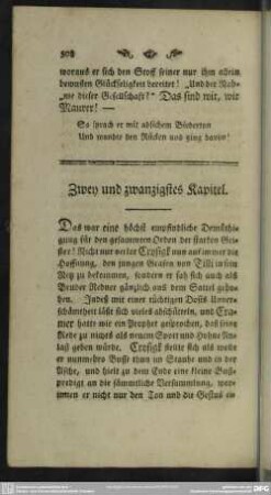 Zwey und zwanzigstes Kapitel