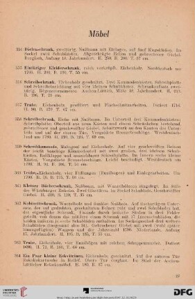Möbel (Nr. 354 - 388)