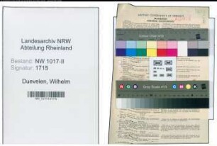 Entnazifizierung Wilhelm Duevelen , geb. 29.07.1906 (Kraftfahrer)