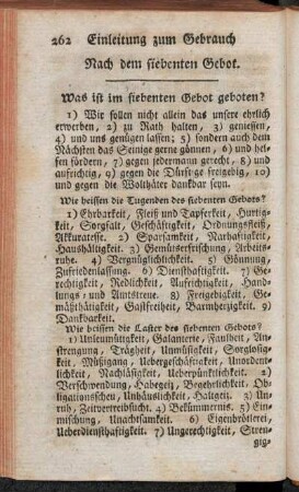 Nach dem siebenten Gebot.