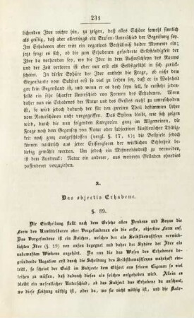 a. Das objectiv Erhabene