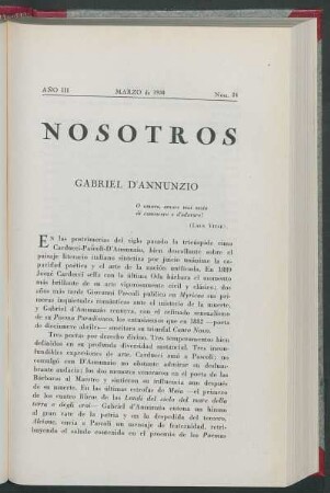 Gabriel D'Annunzio