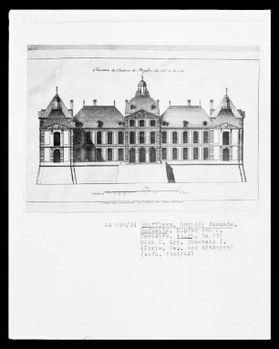 Boufflers, Schloss, Fassade der Hofseite