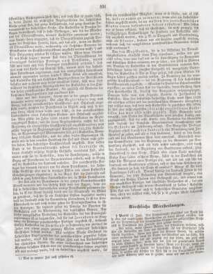 331-332 Kirchliche Mittheilungen