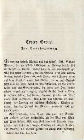 Erstes Capitel. Die Prophezeiung
