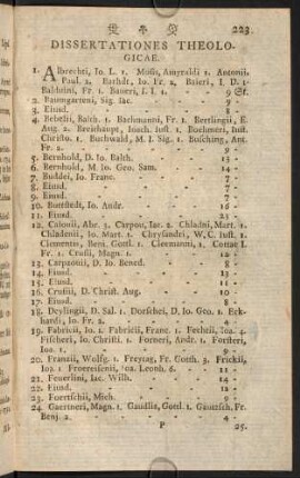 Dissertationes Theologicae