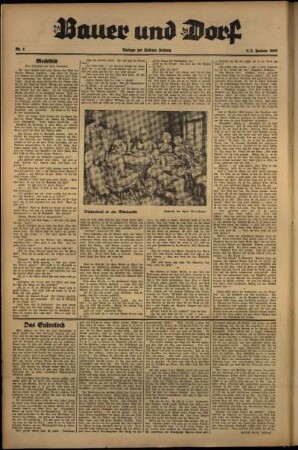 Vierte Ausgabe vom Sonntag, den 03. Januar 1937.