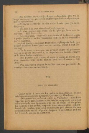 VII - Base de arreglo