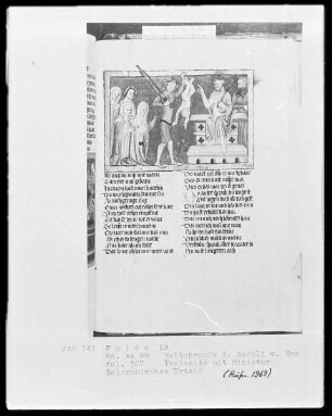 Rudolf von Ems, Weltchronik — Urteil Salomonis, Folio 307recto