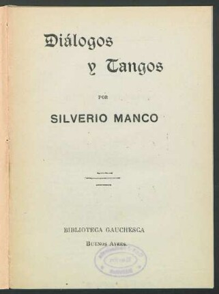 Diálogos y tangos